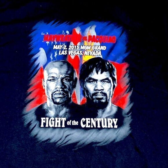 Boxing manny pacquiao Mayweather Pacquiao boxing Las Vegas T-shirt L - Picture 2 of 7